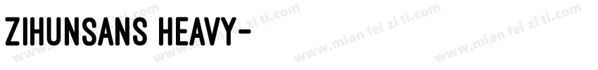 ZihunSans Heavy字体转换